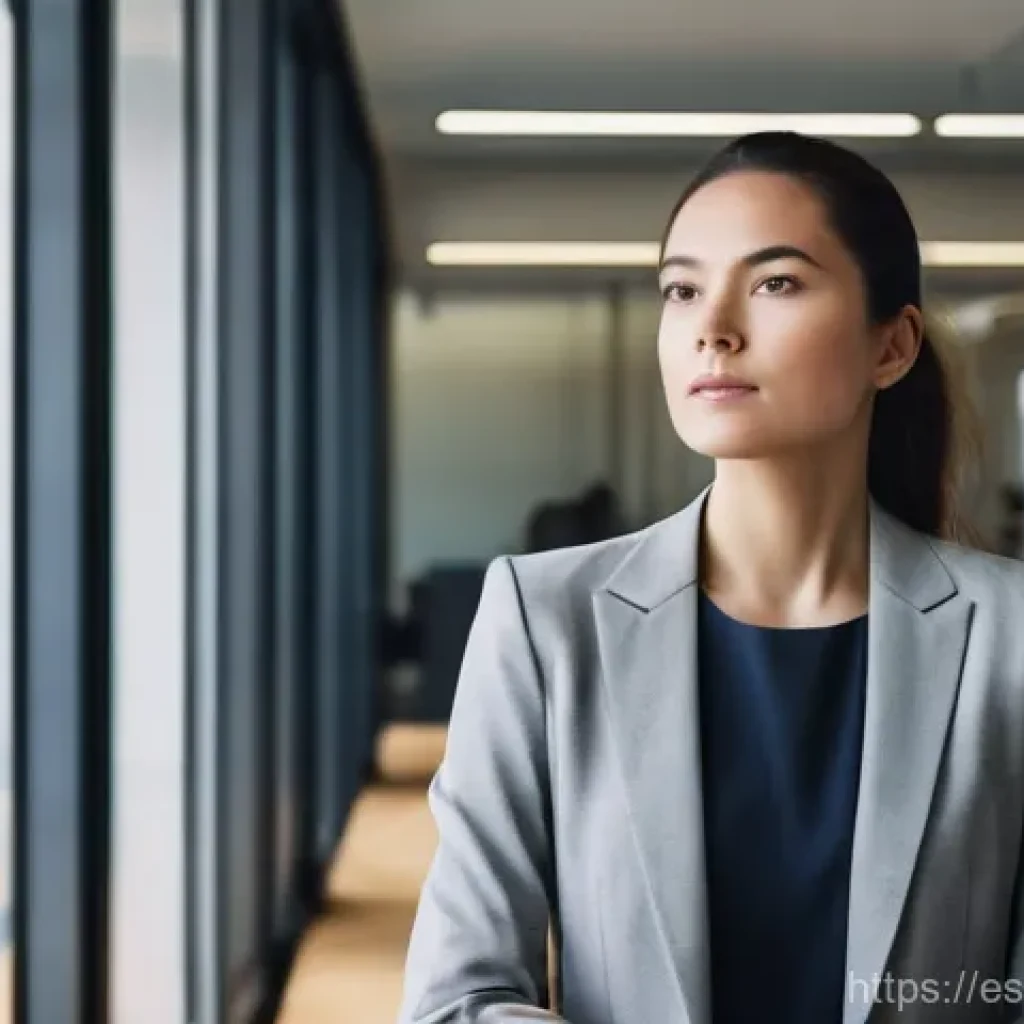 의식적 선택 훈련이 직장 스트레스에 미치는 영향 - **Prompt 1: The Mindful Pause in a Hectic Office**
A professional woman in her late 20s, dressed...
