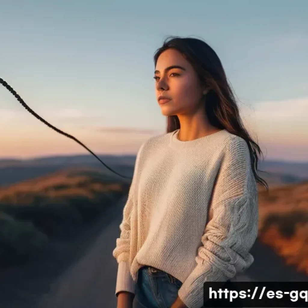 의식적 선택 훈련과 자아 발견 - **Conscious Crossroads:** A serene and confident young woman, appearing to be in her mid-20s, stands...